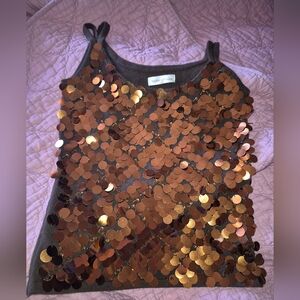 Y2k Sequin Embellished Tank Top